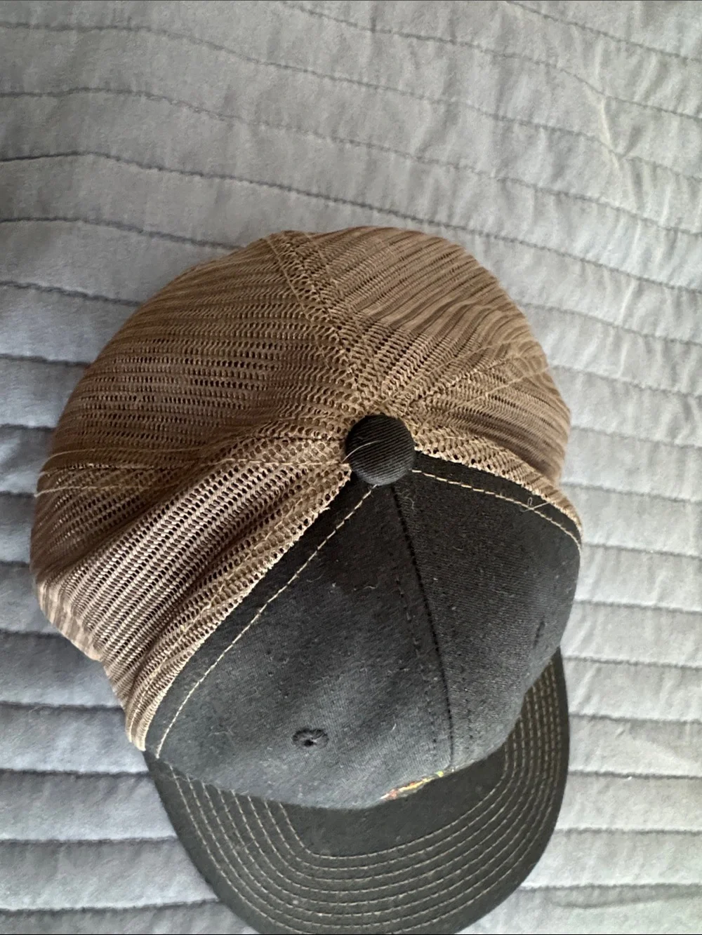 Men’s Black Trucker Hat with cowboy chili
